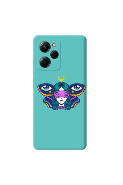 Other Xiaomi Poco X5 Pro Eye in my ear Turquoise Colored Silicone TPU Θήκη