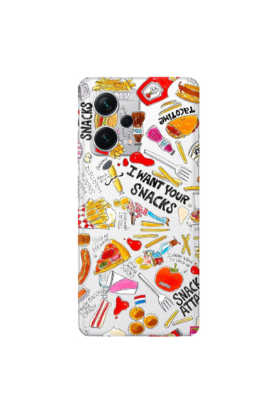 Other Xiaomi Redmi Note 12 5G Snack attack Transparent Silicone TPU Θήκη