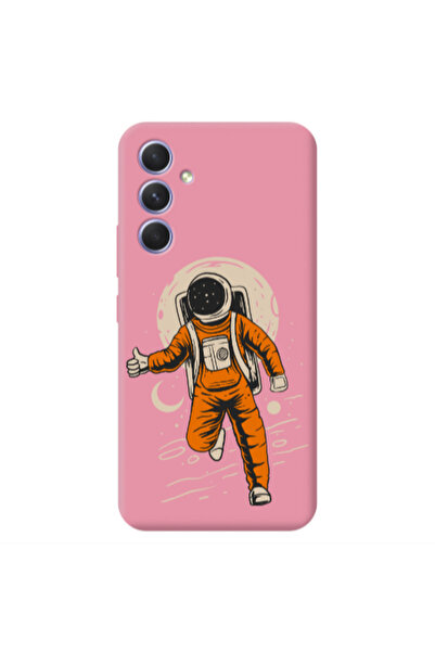Other Samsung A54 Hitchhike Pink Colored Silicone TPU Θήκη
