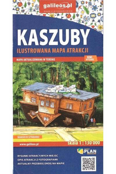 OEM Kaszuby. Ilustrowana mapa atrakcji 1:130 000, Plan, 2020, Limba poloneza
