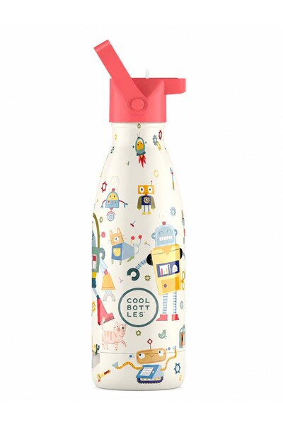 Tuc Tuc Tuctuc Boy Robot Theme Water Bottle 350ml Multicolor