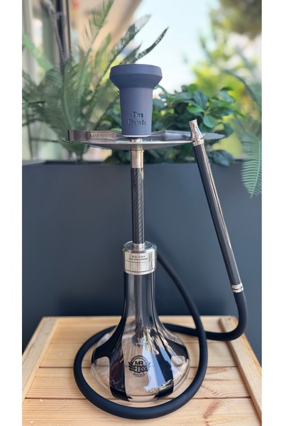 MR EDS Mr.Eds E24 Carbon Siyah Çelik Nargile Takımı & Nargile Lülesi
