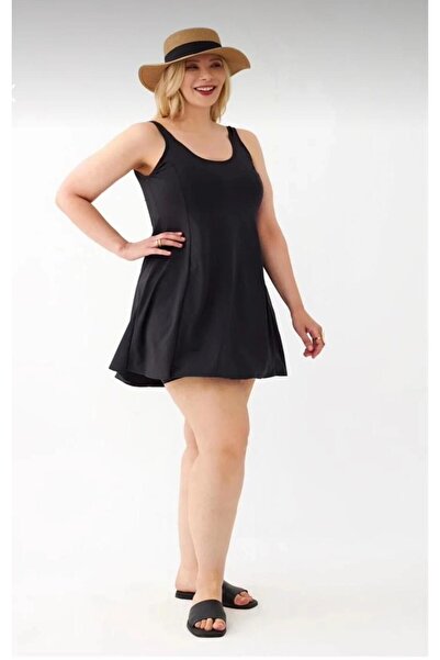 SERENDA BOUTİQUE Black Dress Swimsuit