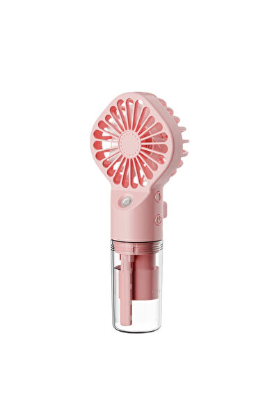 Choice1 Pink Mini Handheld Fan USB Rechargeable Portable Misting Fan With 4 A...