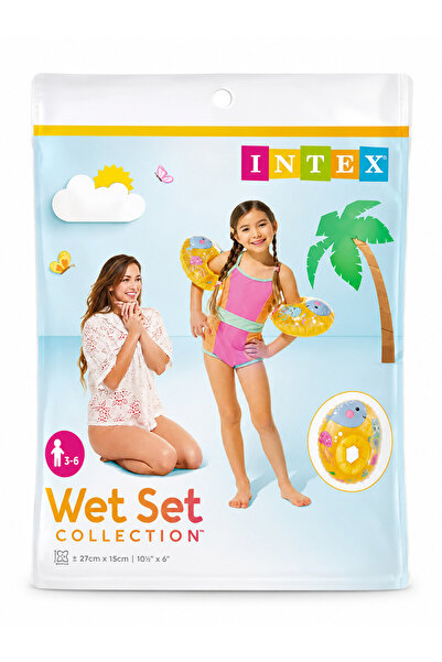 İNTEX WET SET إنتكس سترة سباحة شفافة للأطفال من 3-6 سنوات - سترة سباحة قابلة ...