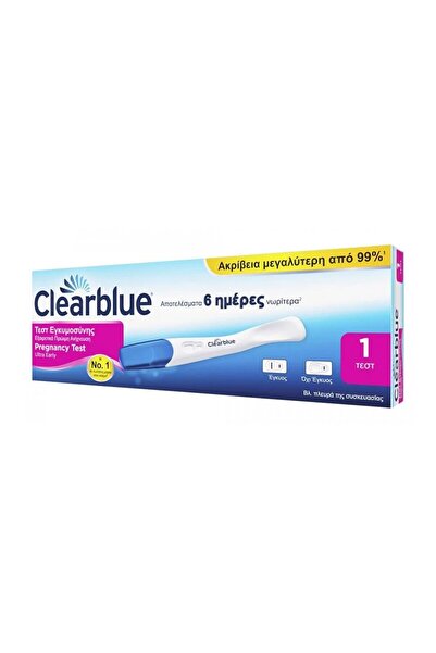 clear blue Clearblue | Τεστ Εγκυμοσύνης Εξαιρετικά Πρώιμη Ανίχνευση | 1 τεστ