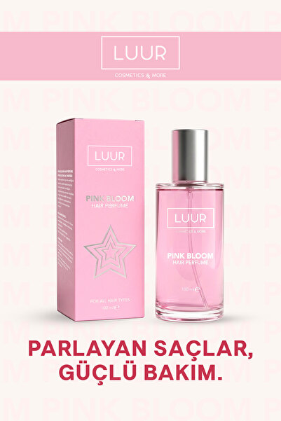LUUR COSMETICS & MORE Pink Bloom Saç Parfümü 100 ml - Meyvemsi Çiçeksi Kalıcı...