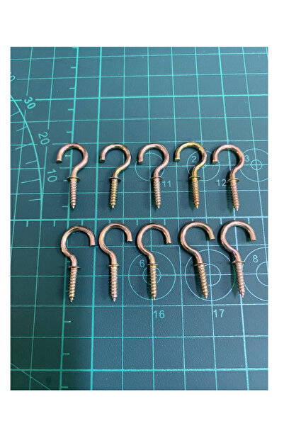Tuna Stoplu Piton No:1, 2.5 x 14.4 mm - Vidalı Açık Çengel, Kanca 10 ADET