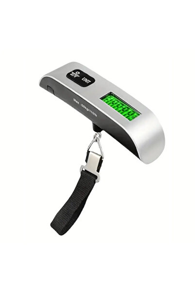 YBOSHOP Cantar digital pentru bagaje 50 kg, LCD, functie TARA, termometru, ar...