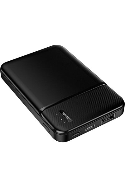 Other Maxlife MXPB-01 Power Bank 5000mAh με 2 θύρες USB-A και 1 θύρα USB-C Μαύρο