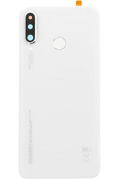 Huawei P30 Lite Κάλυμμα Μπαταρίας + Κόλλα + Φακός Κάμερας Λευκό Γνήσιο