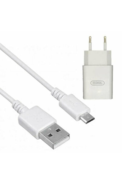 TRANYOO Φορτιστής με θύρα USB-A και καλώδιο micro USB Λευκό (V80-V)