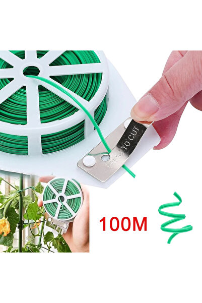 Choice green Garden Twist Ties Multifunctional Strapping Plant Climbing Reusa...