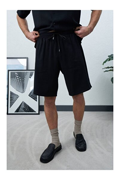 perasttesktil Men's Elastic Waist Shorts