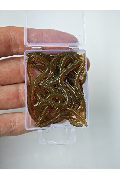 Bozok balıkçılık Silikon solucan , Suni yem (8,5 cm kutuda 20 adet )