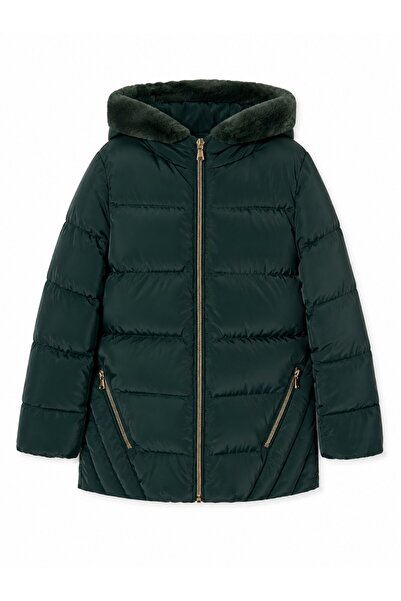 MAYORAL Winter Girls' Hooded Anorak Coat 8-18 Years Green