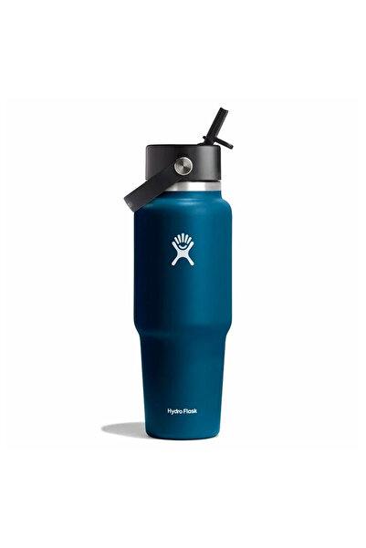 Hydro Flask 32 ουγγιές (946 ml) Ευρύστομο μπουκάλι ταξιδίου με εύκαμπτο καλαμ...