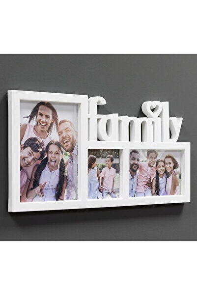 Empressco 3 Bölmeli Aile Fotoğraf Çerçevesi 40x20cm, Şık ve Modern Dekorasyon