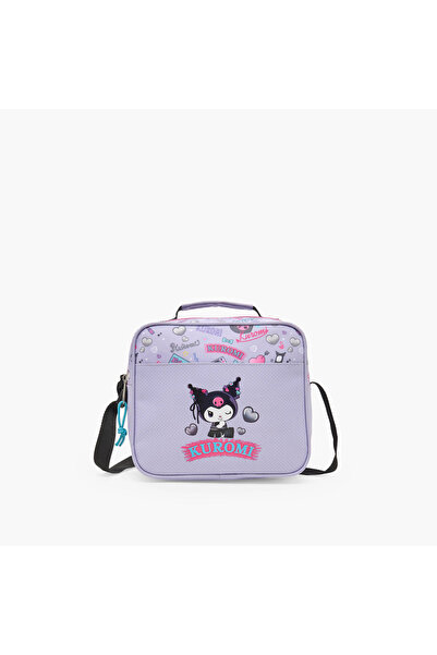 SANRIO حقيبة غداء مطبوعة بتصميم كورومي للفتيات من 5-8 سنوات مع حزام قابل للتعديل