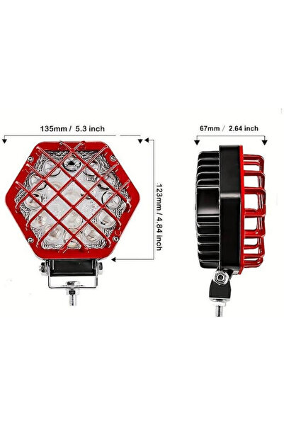 Other Roundς Αδιάβροχοι Προβολείς Αυτοκινήτου LED 27W 1 τεμάχιο Κωδικός: KX-0...