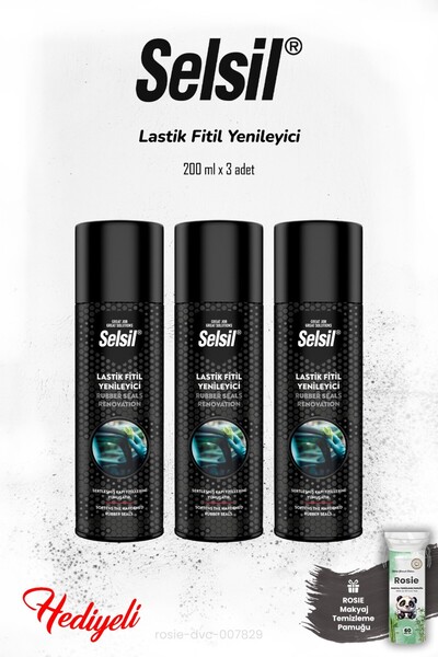 Selsil 3'lü Lastik Fitil Yenileyici 200 ml ve ROSIE