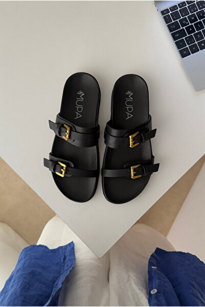 Mupa Shoes Дамски чехли ЧЕРНИ