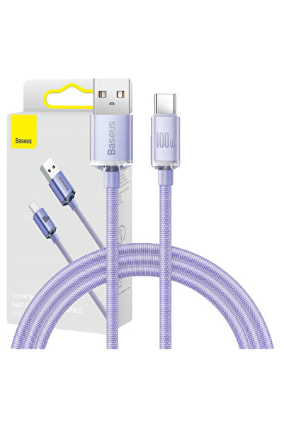 Baseus Cablu USB la USB-C 5A 1.2M pentru telefoane cu încărcare de 5A și tran...