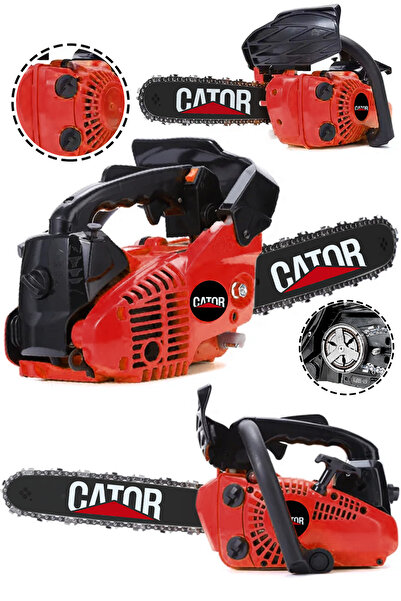 CATOR 25cc Mini Benzinli Testere Ağaç Odun Dal Budama Ve Kesme Testeresi Hıza...