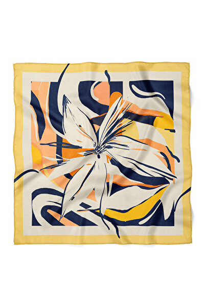nehir eşarp Bandană eșarfă modernă cu model floral 70x70 cm