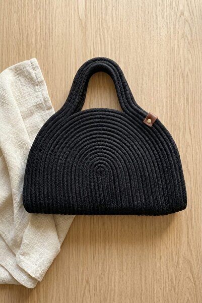 I Love Shoes Floriva Black Rope Women's Bag