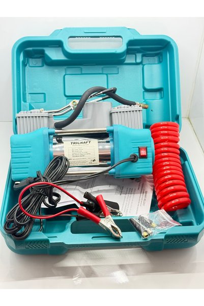 ERZURUMLUTEKNİK PROFESYONEL ÇİFT PİSTONLU 12V HAVA KOMPRESÖRÜ 150 PSİ