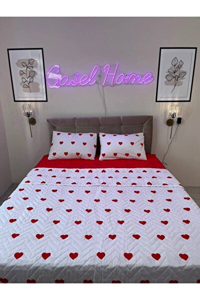 Gasel Home Multi-Purpose Quilted Double Pique Set (with Elastic Sheet)
