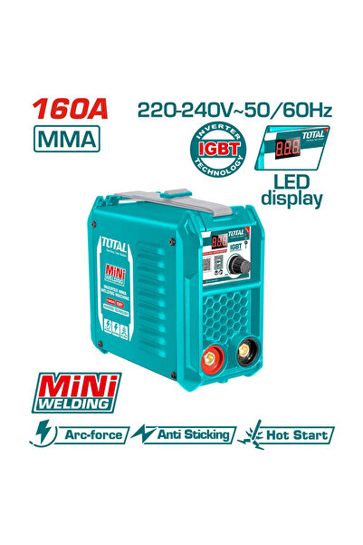 TOTAL 160A Mma Electronic Inverter Welding Machine Tw216018 Total