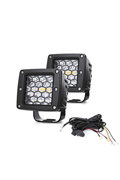 Flexzon Σετ 2 Τεμαχίων Προβολείς LED 10-30 Βολτ με 2 Λειτουργίες Λευκό - Πορτ...