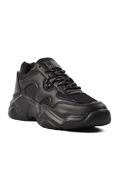 House ID Black Comfortable Thick Sole Women's Sneaker Casual Sports Shoes