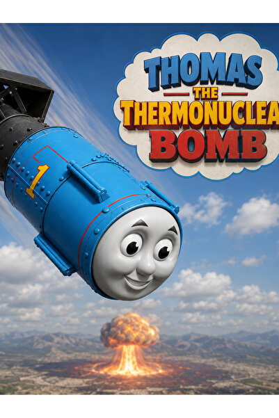 Modellio3D Italian Brainrot Thomas The Thermonuclear Bomb 13 cm Figür
