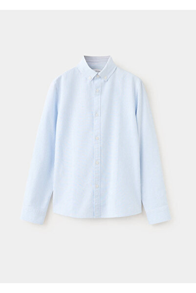 MANGO Kids Çizgili Oxford gömlek