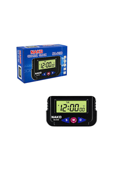 OEM Επιτραπέζιο Ψηφιακό Ρολόι LCD με Ξυπνητήρι Μαύρο 0115049