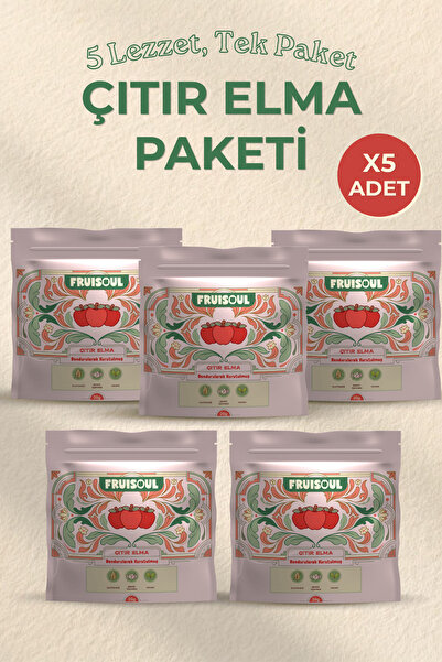 Elma Cipsi - Dondurularak Kurutulmuş Freeze Dried Çıtır Elma 5 Adet