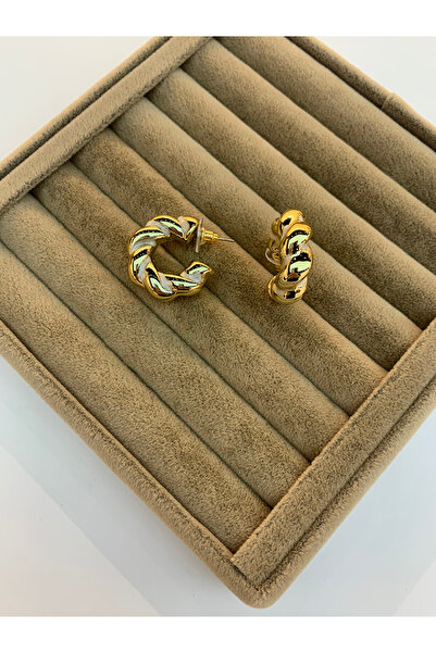 Alışveriş Kasabası Twisted Earring Set White