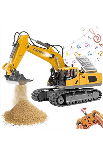 Malvys Excavator cu telecomanda Malvys®, utilaj constructii RC 1:20, rotire 6...