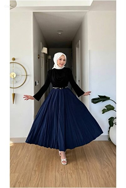 Livora Butik Vual Lininged Crinkle Skirt