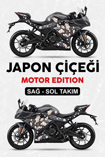 Stikacar JAPON ÇİÇEĞİ KAPLAMA STİCKER-Motor Edition