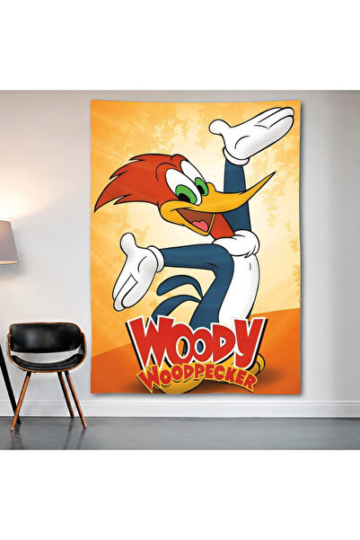 Geek Cultcha Woody Woodpecker Wall Covering Wall Tapestry First Quality Satin...