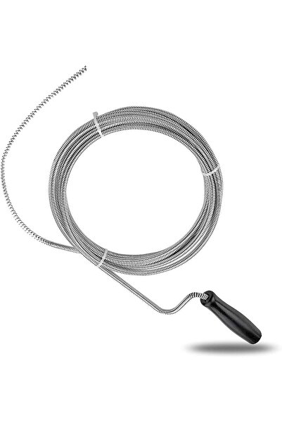 Generic Pipe Cleaning Spiral 5m x 10mm â€“ Drain Cleaner with Drill Tip for S...