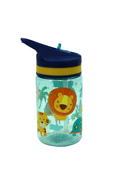 KIDS LICENSING Sticlă Jungle de 400 ml pentru grădiniță, pentru copii, cu mâner