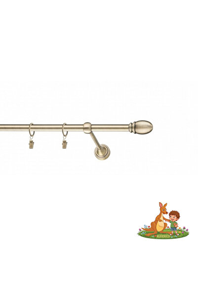 KLEIDECO Galerie simpla perdea AMERIKA, Metal, Diametru 16 mm, Capete ST.LOUI...