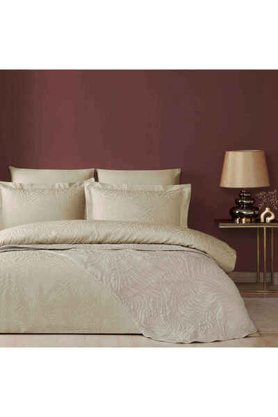 Taç Ornella Double Bed Cover Duvet Cover Set Mink