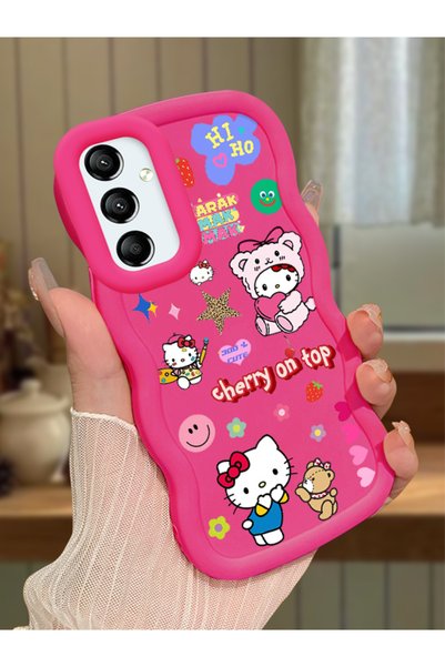 Hontinga Samsung Galaxy A24 Compatible Case with Camera Protector Red Silicon...
