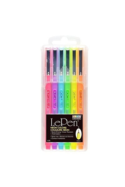 Marvy Set pixuri/markere LePen, varf 0,3 mm, uscare rapida, rezistente la ste...